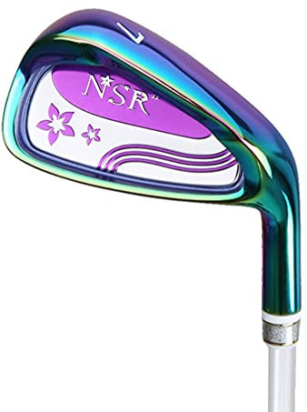 Women's Golf Clubs,Golf Single 7 Irons,Purple,Graphite Shaft,Right Hand