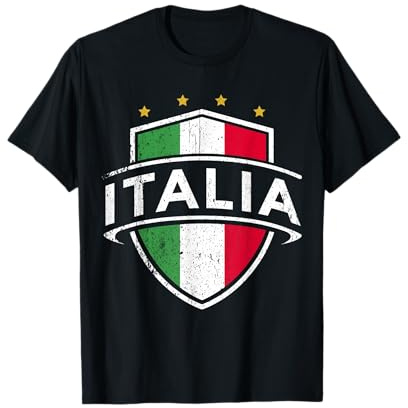 ITALIA Europa Italienische Flagge Fußball Italien Fan T-Shirt
