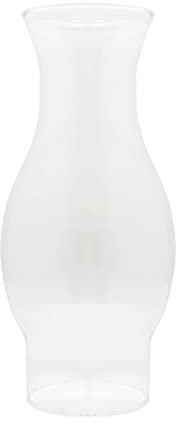 KOLIT Grande Abat-Jour de Lampe à Huile en Verre Transparent, Cheminée en Verre Borosilicaté pour Lampe à Pétrole, Coupe-Vent et Résistant à Chaleur