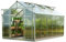 GFP Invernadero Topas 6 Estructura de Aluminio 225x384 cm, Placas alveolares de 6 mm, con Sistema de Apertura automático de Ventanas y Base de cimentación metálica