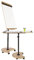 Rocada Natural, Flipchart Tisch, mit rollen, Ständer und stiftablage, Flipchart aus Holz, Trocken Abwischbar und Magnetisch, Whiteboard 67x99 cm, Höhe 160-200cm - 180º - Weiß