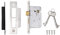 Probrico Door Latch with Key for Front and Bedroom Doors, 2.5 (65mm) Locking Latch, 2 Pack