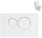 Toilet Actuator Plate,Dual Flush Actuator Plate for Concealed Cisterns,Dual Flush Actuator Plate,Toilets Wall Flush Button,Well Made,Water Tank Panel Toilet Flush Button Panel