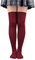 FGFD&OU Calzini da Ginocchio Coscia da Donna Calze Sopra il Ginocchio Calzini Lunghi Termici Calze Natalizie Calze Stivali Calze di Coscia Alta Retro per Lady e Ragazze (Una paia-Vino Rosso)