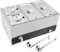 DULNICE 4 Pan Commercial Bain Marie Stainless Steel Electric Food Warmer Buffet Server for Parties, Catering and Restaurants 1500W,30-80°C