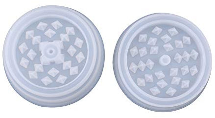 BAOXIAOBEN 2 Pcs Herb Grinder Silicone Mold Grinder Silicone Resin Mold Crusher Acrylic Agate Mould for DIY Crafts Baking Tools Making Supplies