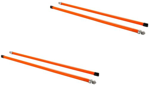 VIRTIONZ ATV/UTV-Schneepflug-Markierungsset | Verfügt über eine gut sichtbare fluoreszierende orange Farbe und entworfen aus hochdichtem Polyethylen mit flexiblen Vinyl-Endkappen, 45,7 cm (66029), 4