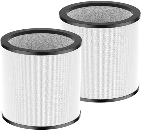 Upgraded TP01 HEPA Replacement Filter Compatible with Dyson Tower Purifier Pure Cool Link TP01, TP02, TP03, AM11, BP01 Models, Compare to Part # 968126-03, 2 Pack