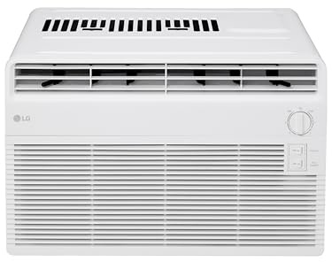 LG 5000 BTU Window Air Conditioner [2024 New] Easy Mechanical Control Ultra-Quiet Compact-size Cools 150 Sq.Ft. for Small Room, Washable Filter AC Unit Easy Installation White LW5024X