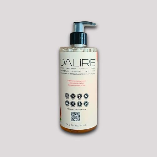 Dalire Anti-Schuppen-Shampoo, fettiges Haar, ohne Sulfate, 500 ml, BIO, ohne Sulfate, ohne Rückpralleffekt. Lernen Sie die gesamte Palette von Dalire-Shampoos kennen.