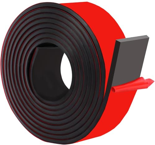 Rollos de Goma Adhesiva, Láminas de Neopreno, Antivibración, Alfombras Antideslizantes, Juntas para Suelos (50mmx5mmx3m)