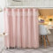 Treer Bettvorhang Hochbett Etagenbett, Blackout Vorhänge Staubdicht Betthimmel Hochbett Etagenbett Kinder Bettzelt Schlafsaal Bettvorhänge für Studentenwohnmein Kinderzimmer (1.5x2M,Rosa)