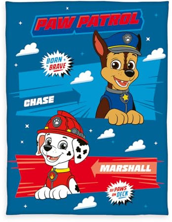Herding Fleecedecke Paw Patrol, 130 x 170 cm, 100% Polyester