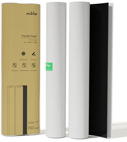A4 Thermopapier 2 Rollen Permanenter Druck, 8,3 Zoll breit Kompatibel mit PeriPage A40, P80 und anderen tragbaren Thermodruckern(US)