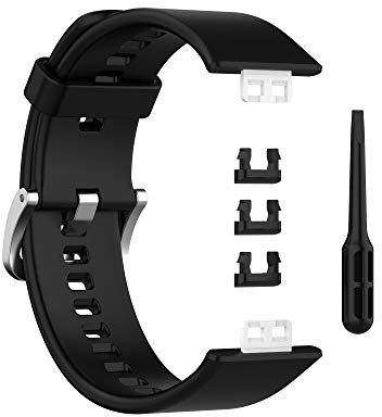 INF Pulsera compatible con Huawei Watch Fit (TIA-B09/TIA-B19), correas de reloj con hebilla antideslizante, correa de reloj de silicona, correa de repuesto para hombres y mujeres