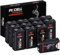 PKCELL 9V Blockbatterie 6LR61 Alkaline batterien für rauchmelder,detektor,12 Stück