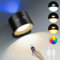 HOTUT Applique Murale Intérieure, 12 Couleurs Doubles Lumieres Latéraux Rotatifs 360°, Télécommande et Commande Tactile Sans Fil, Lampe Murale avec Minuterie, pour Chevet Chambre Salon Ambiante
