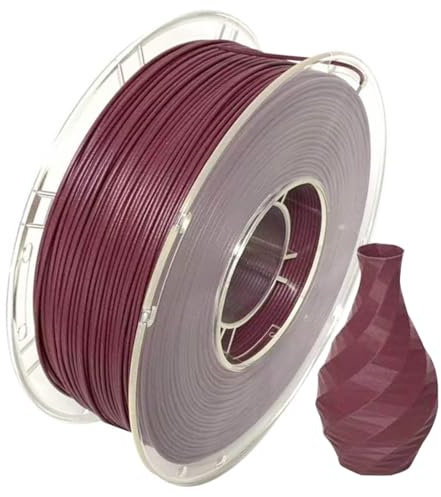 Accessori Per Stampante 3D|Filamento Per Stampante 3D In Fibra Di Carbonio PETG|Filamento Per Stampa 3D Avvolto Perfettamente 1,75mm(+/-0,03mm)|Forniture Per Stampa 3D,Red,1 Kg (2,2 Libbre)/bobina
