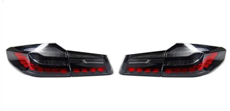 HUHASJEQ Auto Styling Rücklicht Kompatibel for BMW G30 Rückleuchten 2018-2020 525i 530i F90 G38 LED Rücklicht DRL OLED Hinten Lampe Auto Zubehör(Clear)