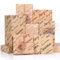 Toptime Geschenkpapier Weihnachten, 8 Blatt Kraftpapier Weihnachten mit Geschenkanhänger Schnur, Vintage Braunes Geschenkpapier mit Merry Christmas, Weihnachtspapier für Feiertage, Partys, 70x50cm