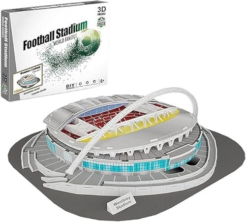 Zeye Wembley Stadium 3D Puzzle, Football Stadium Model Jigsaw Toy DIY Building Model Kits, 123Pieces