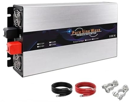 Onduleur Onduleur À Onde Sinusoïdale 3000W 5000W 6000W 7000W 12v 24v 48v À AC 220v Transformateur Solaire Voiture Convertisseur Batterie Externe Portable Convertisseur(EU-7000W-220V-24V)