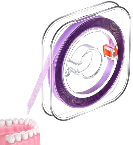 XUZOPIM 1 Roll 50 Μm Interdental Abrasive Strips Dental Box Polishing Strip Abrasive Paper For Teeth Whitening Strips Strisce Sbiancanti Denti For Sanding Cleaning Interdental Teeth 4 Mm X 6 M