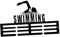 JISADER Schwimmmedaillenhalter Medaille Hanging Frame Rack Running Schwimmmedaillen Organisation Medaillen Display Halter Medaillen Display Hanger