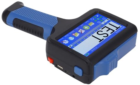 Fockety Handheld -Tintenstrahldrucker, Ergonomische Tragbare Handheld -Drucker Mehrsprachige Tragbare Tintenstrahldruckmaschine für Textbezeichnung 12,7 Mm Höhe