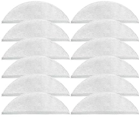 VDFNGFD Panno for mocio Lavabile da 12 Pezzi Compatibile con Il Kit di Accessori di Ricambio for aspirapolvere Robot Xiaomi Lydsto R1 Compatibile con Home Remove Dust