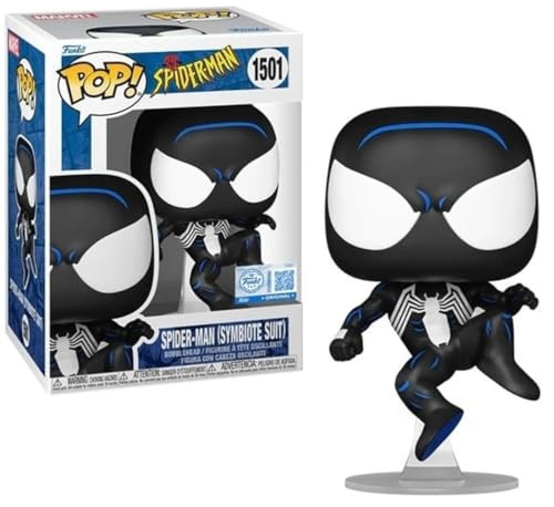 Funko POP! Offizielle Spider-Man-Figur, Spider-Man-Figur, schwarzer Anzug