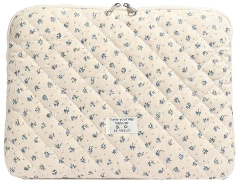 GSenhui Puffy Laptop Hülle Sleeve Case für 11-15 Zoll Laptoptasche Florale, Kompatibel mit 13.3-13.6 MacBook Air/Pro Case Notebook Hülle Aesthetic ipad Tasche für MacBook Pro