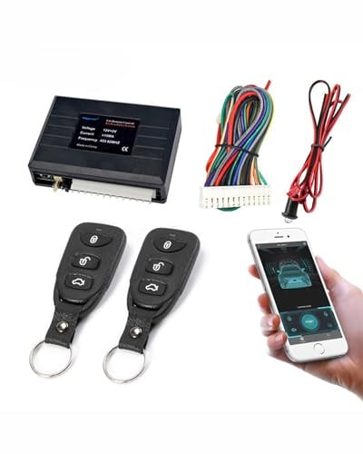 Zentralverriegelung Universal 12V Auto Zentralverriegelung Bluetooth Keyless Entry Auto Fenster Schließung Remote Lokalisieren Kit Keyless Entry