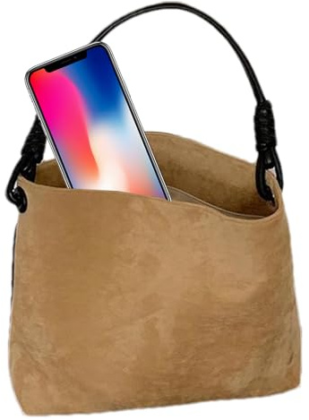 Genérico Hobo Retro-Handtasche für Damen, Retro-Schultertasche, luxuriös