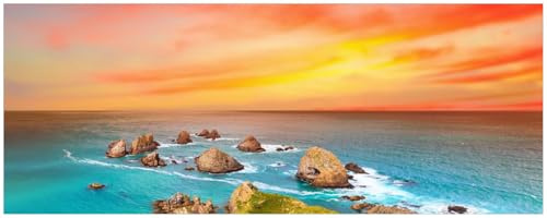 Wallario Küchenrückwand selbstklebend 115 x 50 cm, Motiv: Himmel am Abend | Spritzschutz abwischbar & pflegeleicht