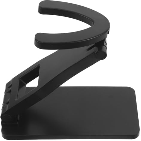 CHICAMPERA Hands Free Barcode Scanner Stand with Adjustable Tilt Angle, Foldable Abs Holder Featuring Sturdy Base and Wide Nonslip Desktop Cradle, Universal Compatibility for Grocery Store