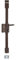 THIRARD - Boitier de Serrure en Applique Beluga à Fouillot pour Porte d'Entrée - Gauche - 3 Points - Axe 45 mm - Marron - Acier - Mécanisme à 8 Goupilles - Gâche Équerre - Poignée Double