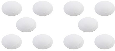 10er Danto® Spar Pack Türpuffer BUMMSINCHEN weiß, Ø 40 mm Höhe: 12 mm, aus Kunststoff