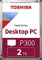 TOSHIBA P300 Interne Festplatte 2 TB – 3,5 Zoll (8,9 cm) – SATA Festplatte intern (HDD) – 7200 rpm (U/min) – 6 Gb/s – für Gaming-Computer, Desktop-PCs, Workstations etc.