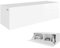 RODRIGO TV Lowboard Hängeboard Board Schrank mit Hochglanz 105 cm Länge (korpus matt weiß + Front weiß Hochglanz)