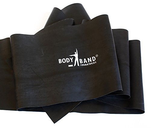 FTM Dittmann Body-Band Schwarz, 3m, extra super stark inkl Übungsflyer Fitnessband für Krafttraining, Physiotherapie, Krankengymnastik und Fitnessstudios