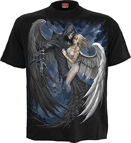 Spiral Fallen Hombre Camiseta Negro S 100% algodón Regular