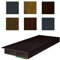 NOBILY Fenster/PVC Deckleiste Flachleiste Fensterleiste 30mm Breite x 7mm Höhe mit Überstand für Wandabschluss inkl. Schaumklebeband farbig - Länge 1950mm - Farbe Schokobraun