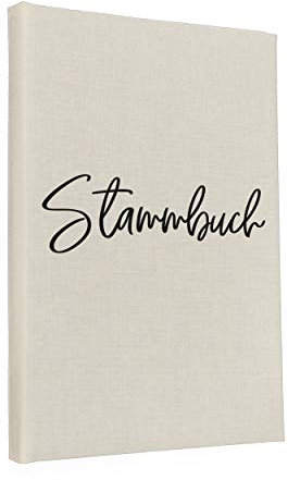 Hochzeitideal – Stammbuch der Familie Amore Creme 21,0 cm x 15,0 cm - Buchbinderleinen Hochzeit - Familienbuch Standesamt mit 6-Fach Ringmechanik für Urkunden mit Behördenlochung