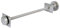 Castrads Whitworth Radiator Wall Stay, Satin Nickel