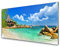 Tulup Glasbilder 100x50cm - Wandbild Druck auf Glas XXL Panorama-Bild Wandbilder aus Echt-Glas Sicherheitsglas Kunstdruck für Küche Wohnzimmer Strand Meer Steine Landschaft