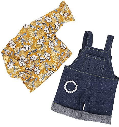 ZWOOS Puppenkleidung für New Born Baby Puppen, Lässiger Kleidungsstil Outfits für 35-43 cm Puppen