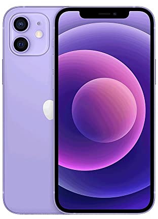 Apple iPhone 12, 64GB, Purple - Unlocked (Renewed)