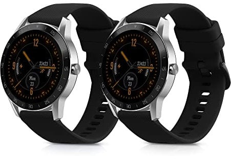 kwmobile 2X Sportarmband kompatibel mit Blackview X1 Smartwatch Armband - Fitnesstracker Band Set aus TPU Silikon
