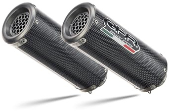 Auspuff GPR Yamaha Fz6 600-Fazer S1-S2 2004/13 Paar Auspuff zugelassen M3 Poppy